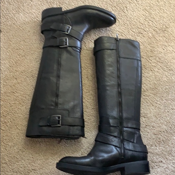 Enzo Angiolini Tall Black Leather Boot - Picture 3 of 4